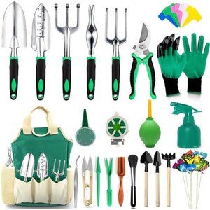 83 Pcs Garden Tool Set Succulent Tools Set,Heavy Duty Aluminum Manual Garden Kit